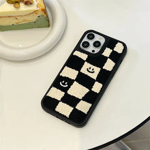 Load image into Gallery viewer, Embroidered Checkered Phone Case
